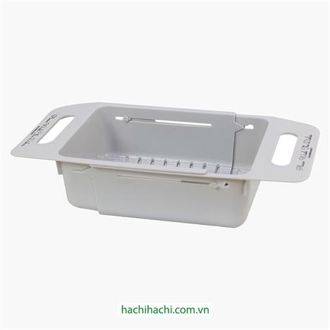 Rổ gác bồn rửa chén gấp gọn 35-47x18.5cm