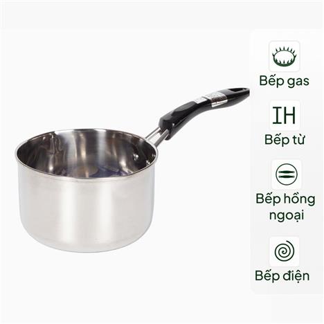 Quánh inox Pearl Metal 14cm, dùng được bếp từ