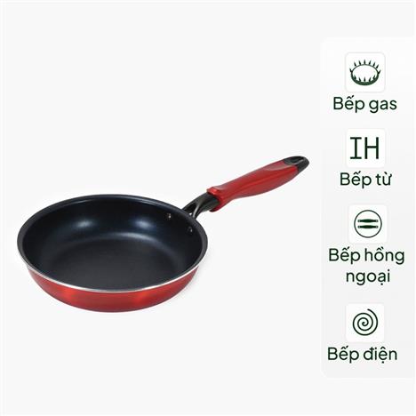 Chảo chống dính kim cương Pearl Metal 20cm, dùng được bếp điện từ