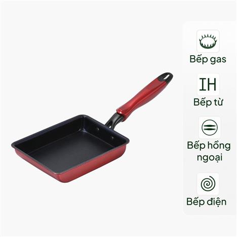 Chảo chống dính kim cương Pearl Metal 13x18cm Chiên trứng