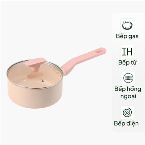 Quánh chống dính Ceramic Pearl Metal 18cm, không chứa PFOA, PTFE