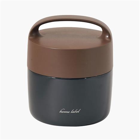 Bộ hộp cơm giữ nhiệt Pearl Metal 2 ngăn 1L (Home Label - Xanh Navy nâu)