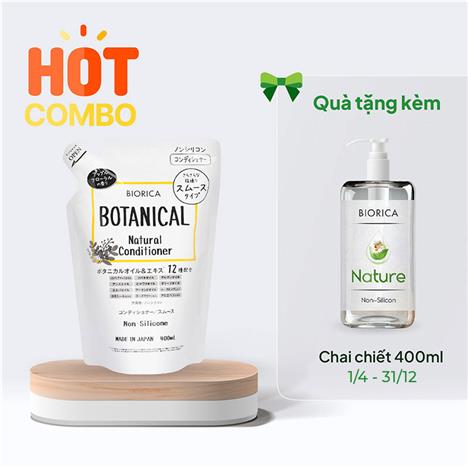 Dầu xả thảo mộc Botanical 400ml- Tặng kèm chai chiết rỗng 400ml (Từ 5/1-30/6/2025)