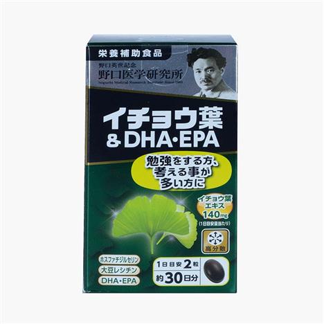 TPBVSK: Viên uống Noguchi Ginkgo Biloba DHA-EPA Nhật Bản 60 viên, tăng tuần hoàn máu não, cải thiện trí nhớ
