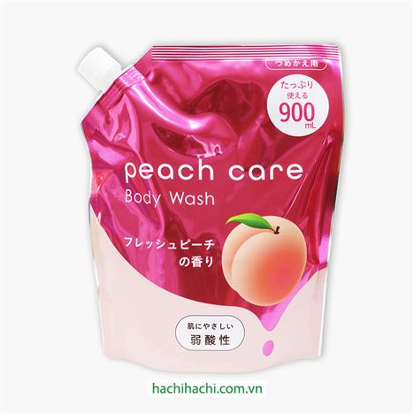 Sữa tắm dưỡng ẩm da sạch mịn Peach care Animo 900ml