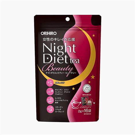 Trà Túi Lọc Nhật Bản Orihiro Night Diet Tea Beauty 2gx16 gói