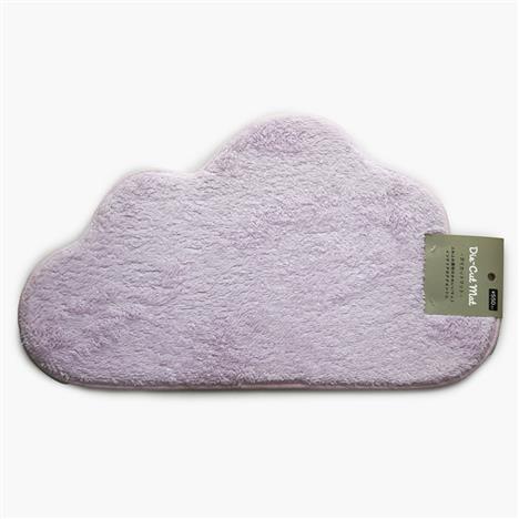 Thảm chùi chân chống trượt hình đám mây 60x35cm (Tím)