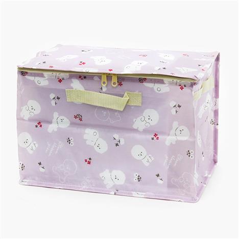 Hộp đựng đồ gấp gọn hình chó Bichon 38x25cm