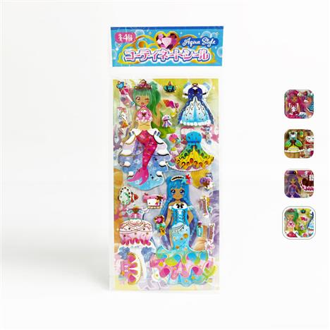 Sticker dán trang trí hình búp bê thời trang (Nhiều mẫu)-Giao mẫu ngẫu nhiên