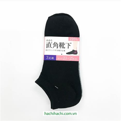 Vớ nữ cổ ngắn 23-25cm 3 đôi 