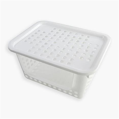 Rổ nhựa đựng vật dụng 26.4x19.8 cm (Kèm nắp đậy)