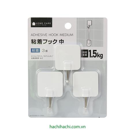 Móc dán tường treo đồ 3 cái