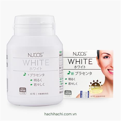 TPBVSK: Viên uống Nucos White Nhật Bản 60 viên, giảm thâm nám, lão hóa, dưỡng sáng da, chống nắng bảo vệ da