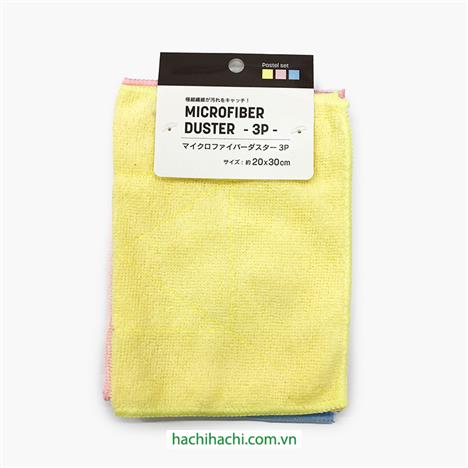 Khăn lau microfiber đa năng 20x30cm 3 cái