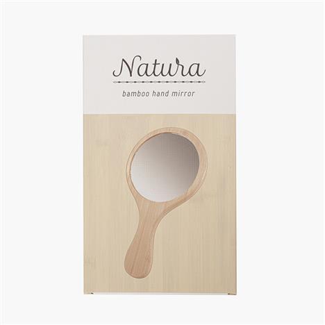Gương soi cầm tay bằng gỗ Natura 11x20cm