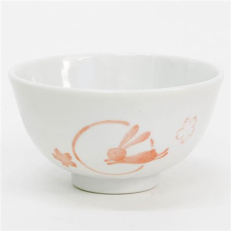 Chén sứ, Bát sứ Nhật Bản 11cm (Thỏ Sakura hồng)