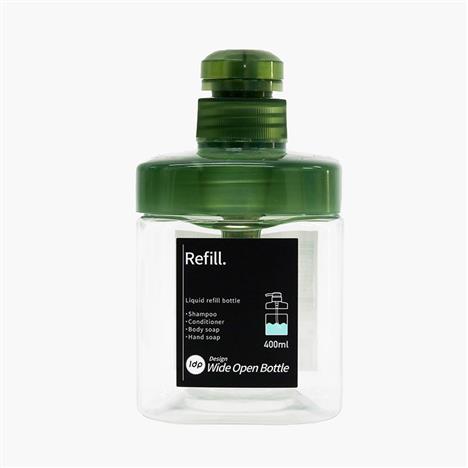 Bình nhựa vòi bơm Nhật Bản miệng rộng 400ml