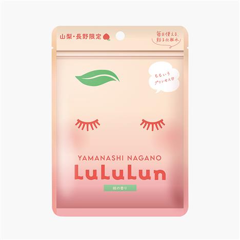 Mặt nạ dưỡng ẩm mịn màng Lululun Face Mask Yamanashi Nagano Peach hương đào 7 miếng