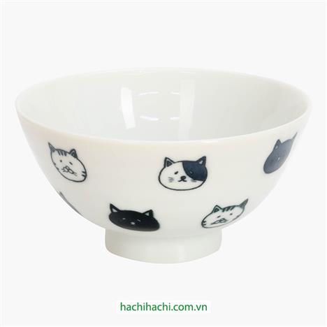 Chén sứ Nhật Bản 11.2cm Hình mèo 