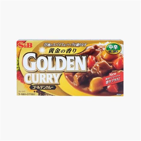 Viên cà ri Golden Curry Nhật Bản vị cay vừa 198g (8 viên)