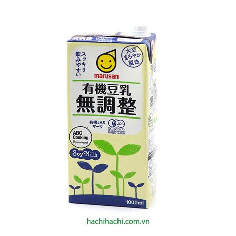 Sữa đậu nành hữu cơ Marusan không đường 1L 