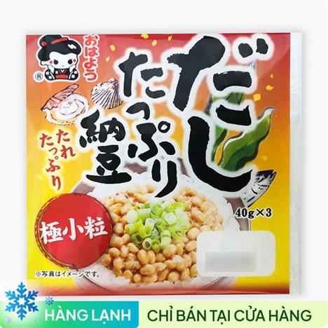 Đậu tương lên men Dashi Tappurigohan Natto Nhật Bản Yamada 147g
