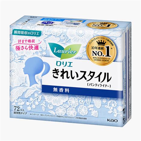 Băng vệ sinh hàng ngày siêu mỏng Laurier 14cm 72 miếng Không hương