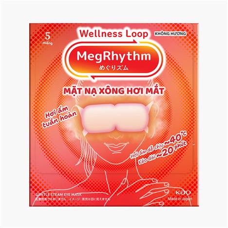 Mặt nạ xông hơi mắt MegRhythm không hương 5 miếng