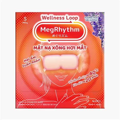 Mặt nạ xông hơi mắt MegRhythm hương hoa oải hương 5 miếng
