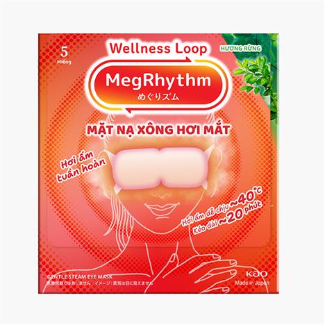 Mặt nạ xông hơi mắt MegRhythm hương rừng 5 miếng