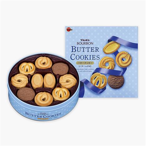 Bánh quy Butter Bourbon hộp thiếc 60 cái (297.6g)