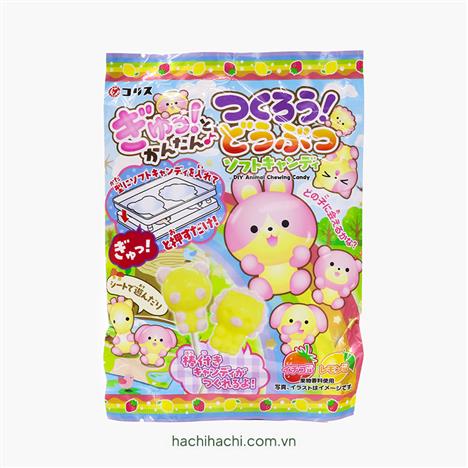 Kẹo mềm nặn hình thú Coris vị dâu & chanh 22g
