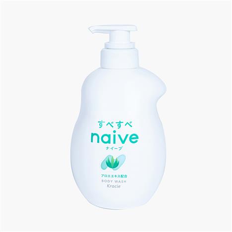 Sữa tắm Nhật Bản Kracie Navie lô hội 530ml, chứa thành phần làm sạch da 100% thực vật thiên nhiên