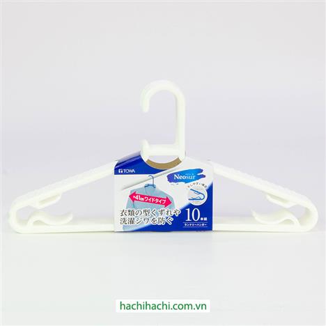 Móc phơi quần áo 10 cái màu trắng
