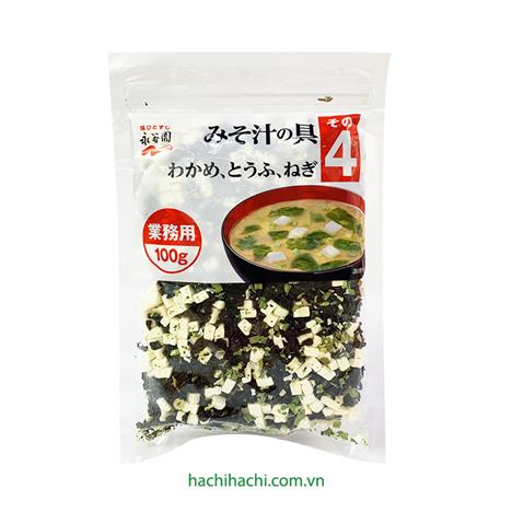 Canh Miso ăn liền (rong biển, đậu phụ, hành lá) 100g