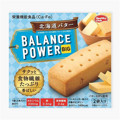 TPBS: Bánh BALANCE POWER vị bơ Hokkaido 64.8g (4 thanh), Bổ sung Canxi, Sắt, chất xơ