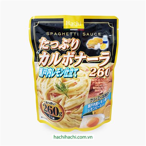 Sốt mì Ý kem phô mai Carbonara Hachi 260g