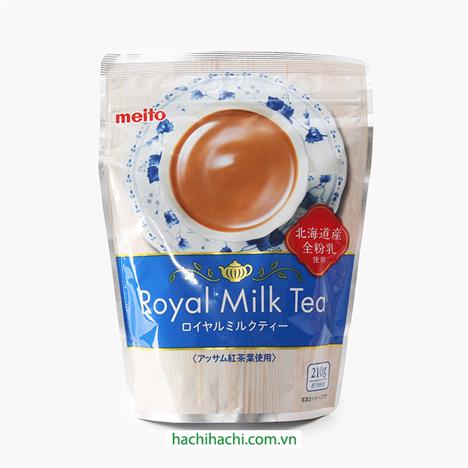 Bột trà sữa Hoàng gia Royal Meito 210g, sử dụng sữa đặc sản Hokkaido