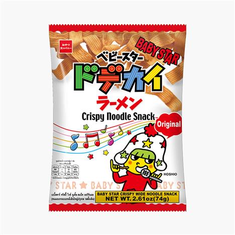 Mì Snack Baby Star nguyên vị sợi lớn 74g