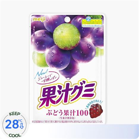 Kẹo dẻo Gummy nho Meiji 54g