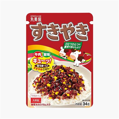 Gia vị rắc cơm thịt bò Sukiyaki Marumiya 34g