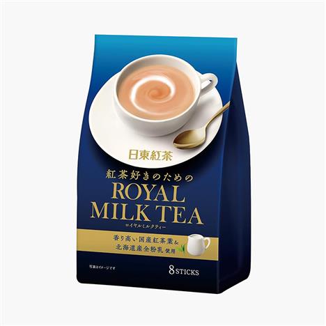 Bột trà sữa Hoàng gia Nittoh 112g (14gx8 gói), sử dụng 100% sữa nguyên kem Hokkaido