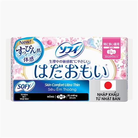 Băng vệ sinh siêu thấm có cánh Sofy Skin Comfort 23cm 20 miếng