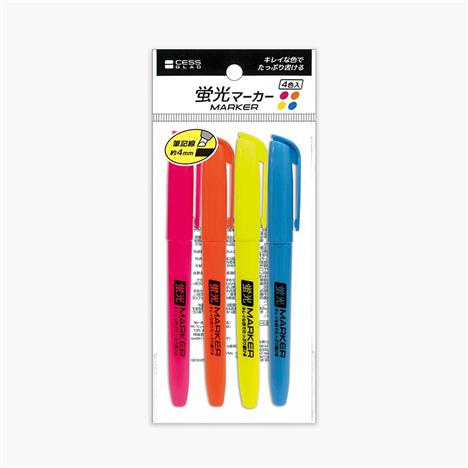 Bút dạ quang 4 cây 4 màu