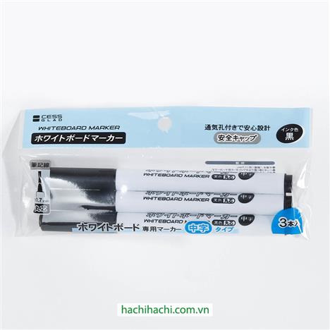 Bút lông bảng trắng 3 cây (Đen)