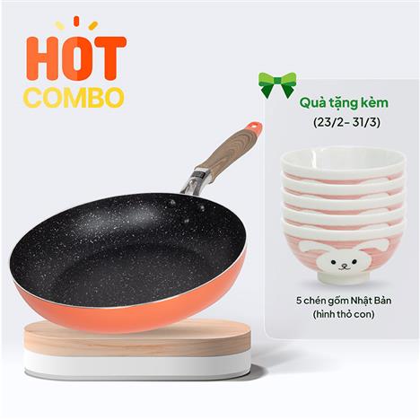 Chảo chống dính đá hoa cương Wahei Freiz 26cm