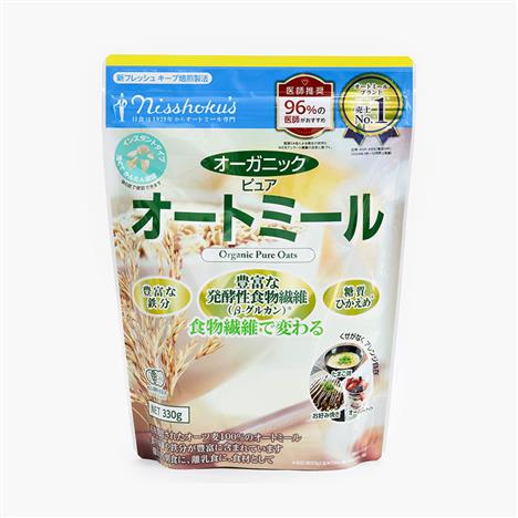 Yến mạch hữu cơ Nhật Bản cán mỏng Nisshoku 330g