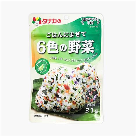 Gia vị rắc cơm 6 loại rau củ Tanaka 33g