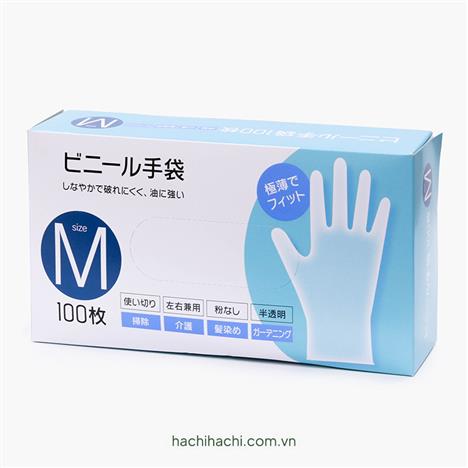 Bao tay dùng 1 lần 100 cái size M