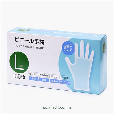 Bao tay dùng 1 lần 100 cái size L